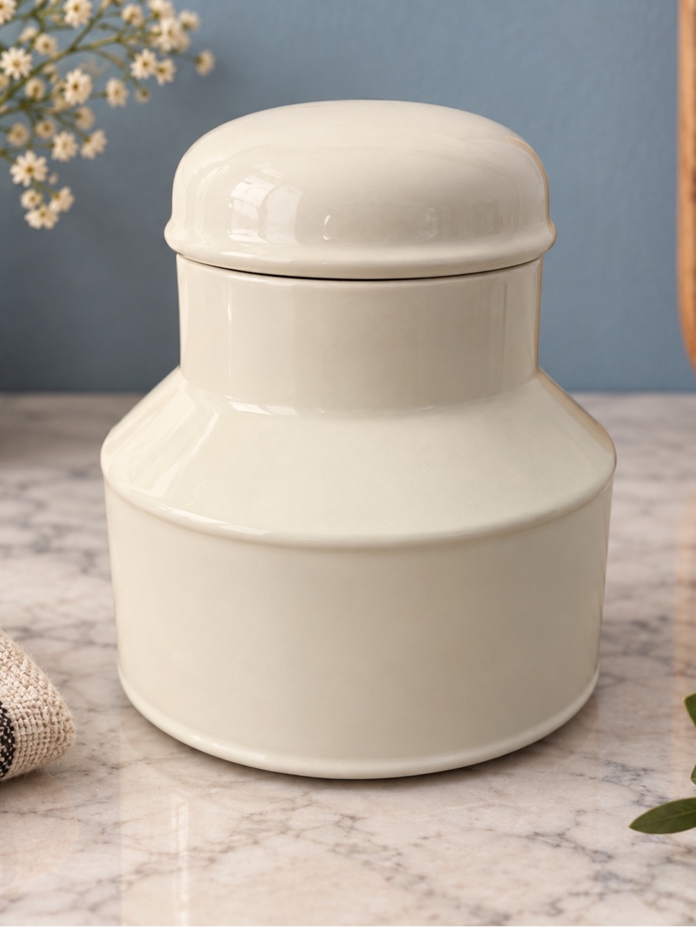 MIDWINTER STONEHENGE WHITE SUGAR BOWL WITH LID